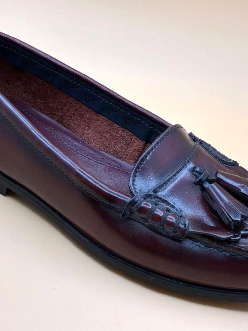 G.H. Bass & Co. Burgundy Tassel Loafers - Picture 4 of 10